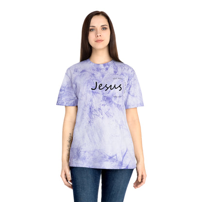 Colorful Jesus T-Shirt, Unisex Tie Dye Tee, Faith-Based Apparel
