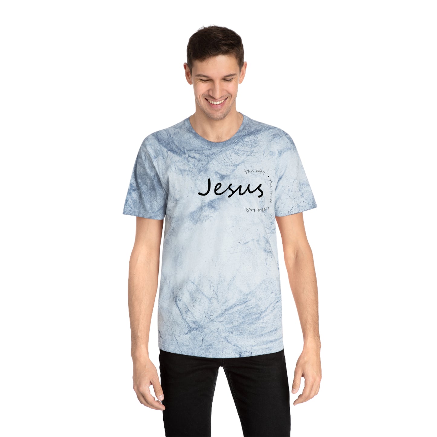 Colorful Jesus T-Shirt, Unisex Tie Dye Tee, Faith-Based Apparel