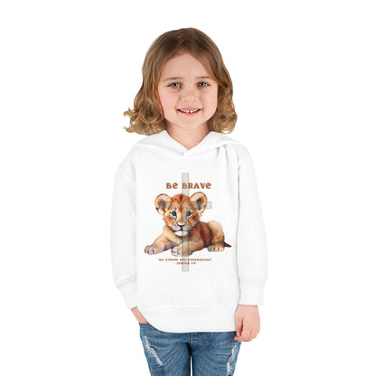 Toddler's "Be Brave" Hoodie - Joshua 1:9