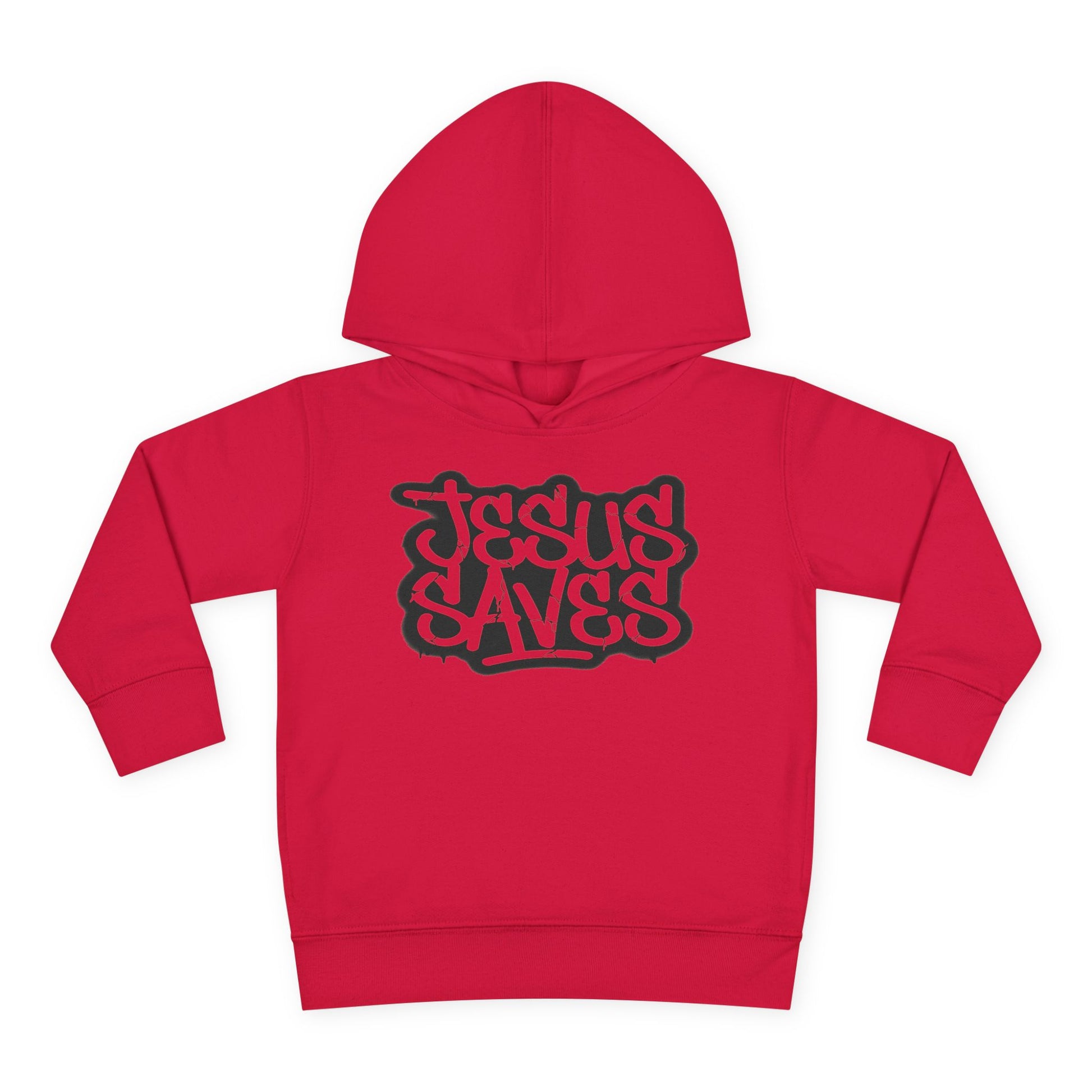 Jesus Saves graffiti youth hoodie front view

