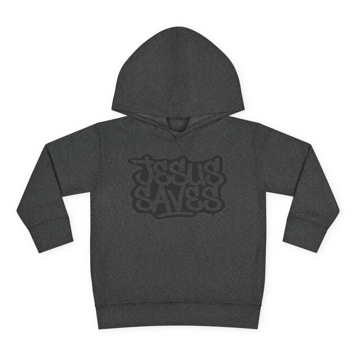Jesus Saves graffiti youth hoodie front view


