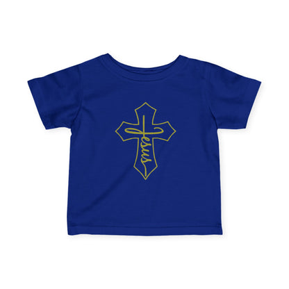 Christian Infant T-Shirt | Jesus Cross Baby Baptism Gift