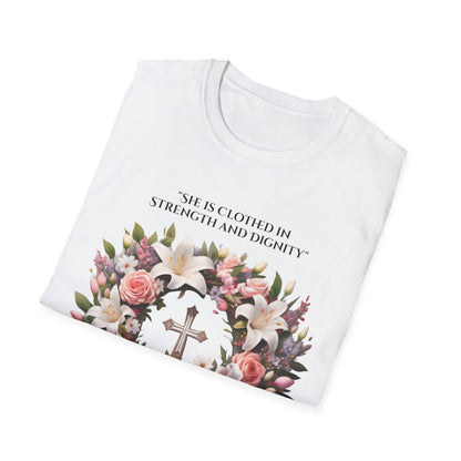 Proverbs 31:25 Women's T-Shirt