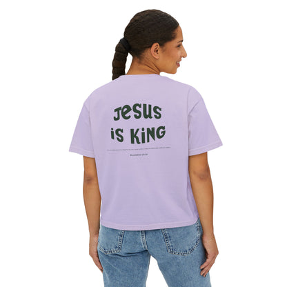 Jesus Is King T-Shirt, Unisex Graphic Tee with Revelation 19:16, Faith-Based Apparel