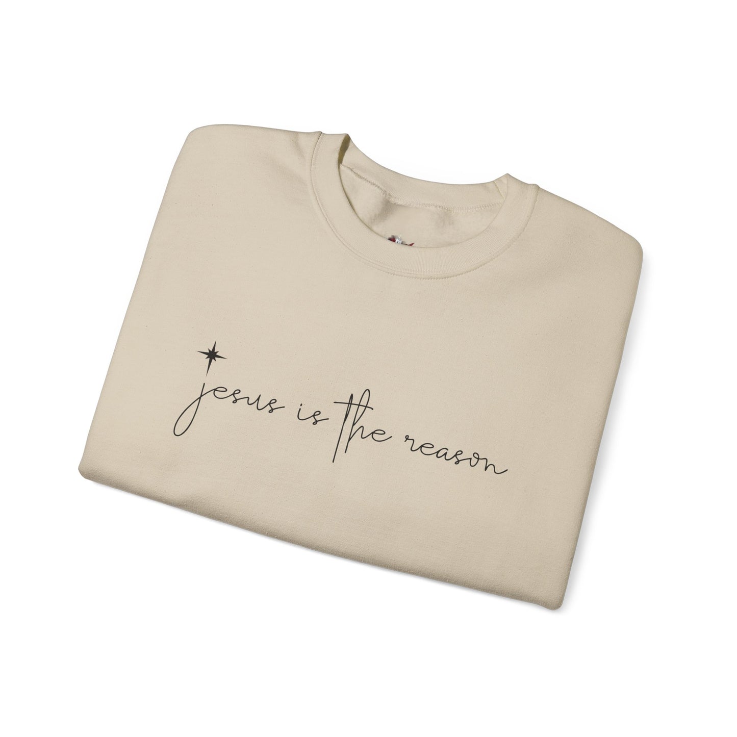 Jesus is the Reason Christmas Crewneck Sweatshirt Women Christian Holiday Gift